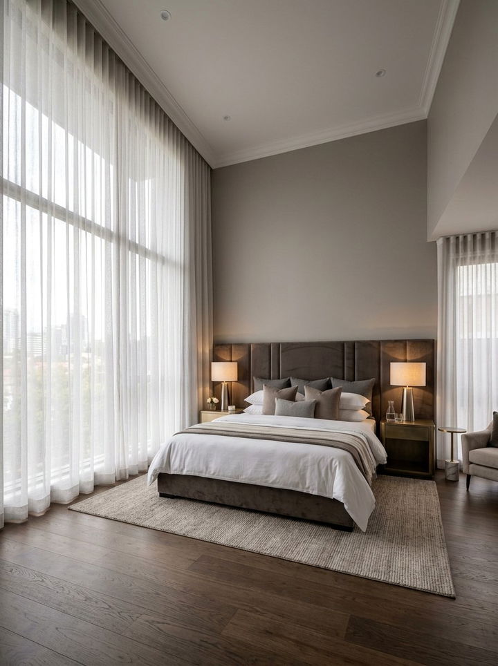 Floor to ceiling sheer curtains - 30 bedroom sheer curtains