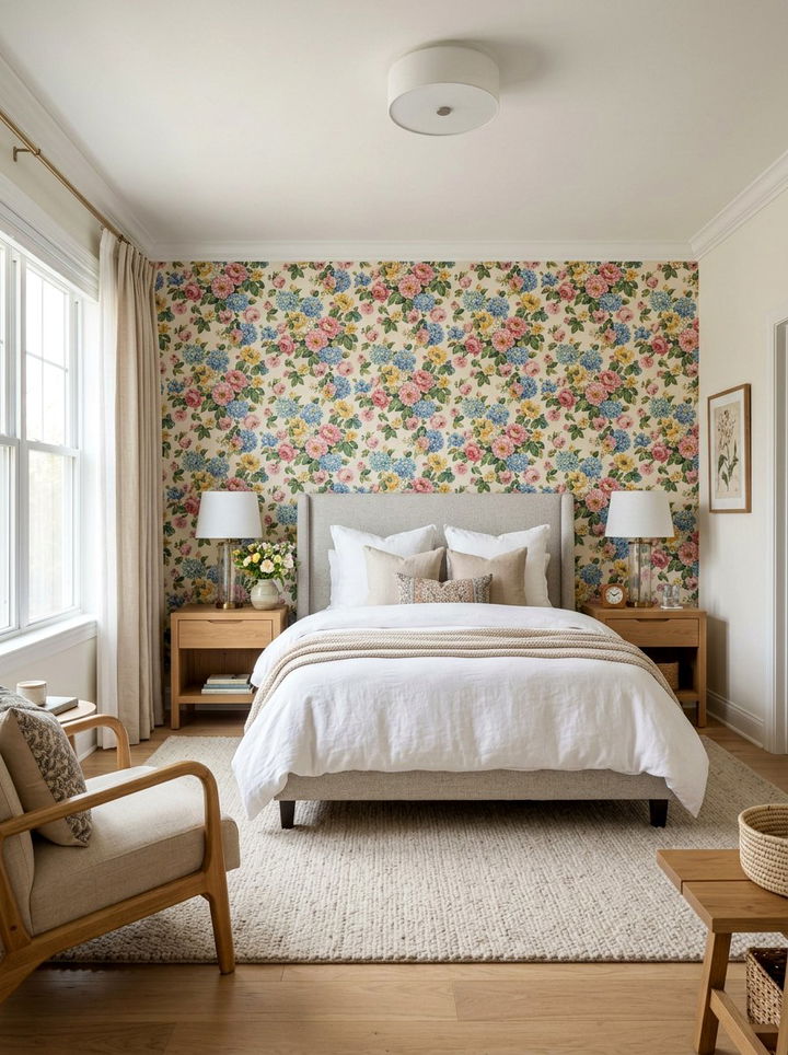 Floral Bedroom Wallpaper - 30 bedroom removable wallpapers