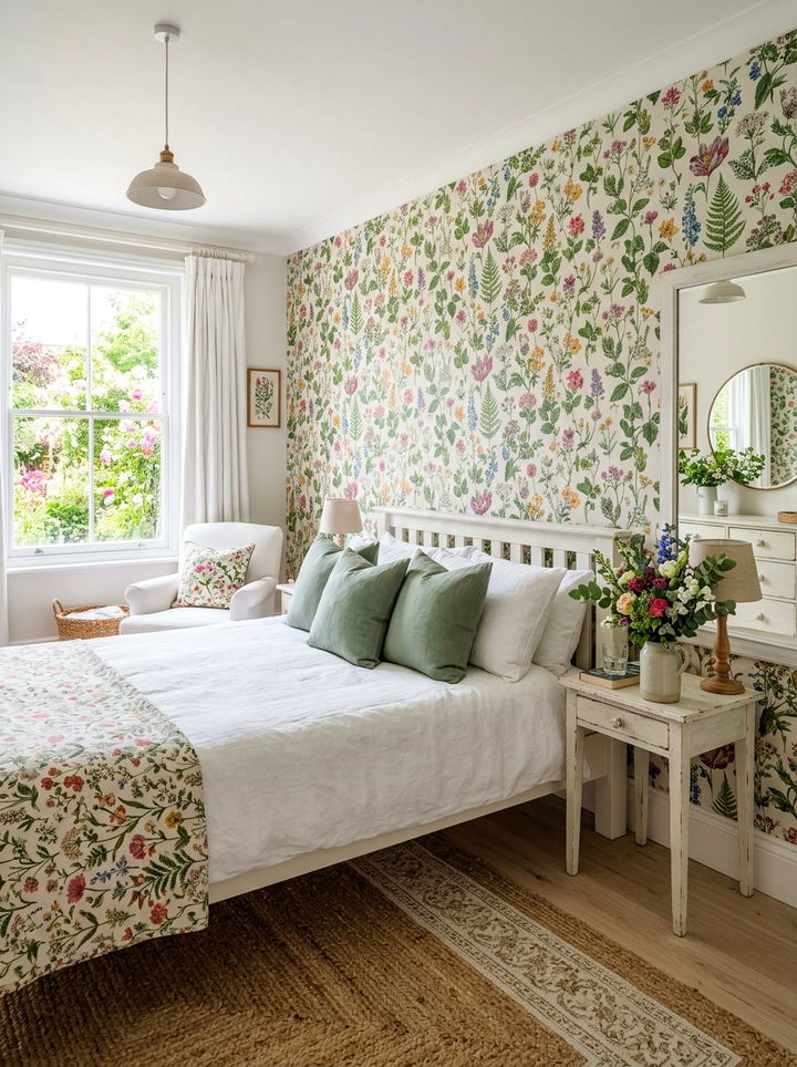 Floral Pattern Bedroom - 30 easy bedroom ideas