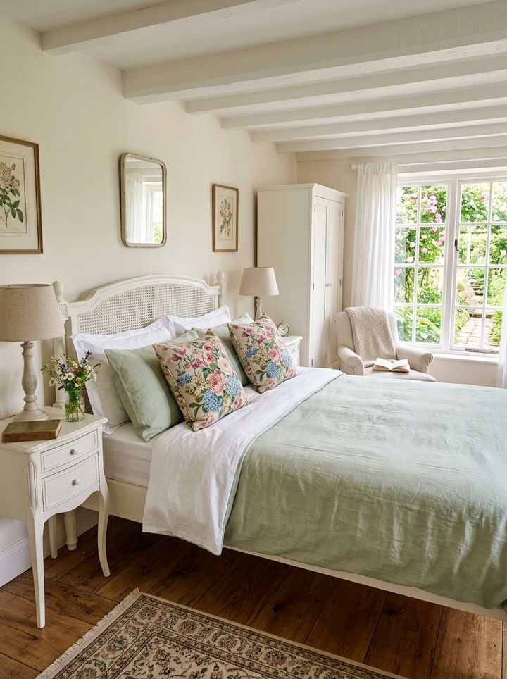 Floral Print Pillow - 30 bedroom pillows