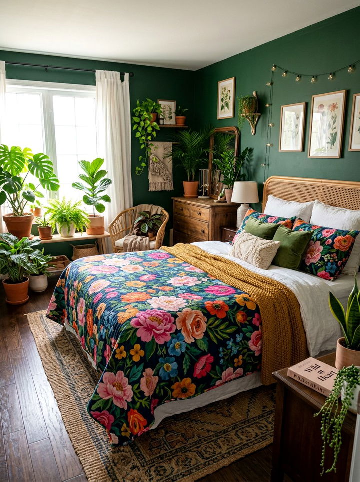 Floral Print Quilt - 30 bedroom throws