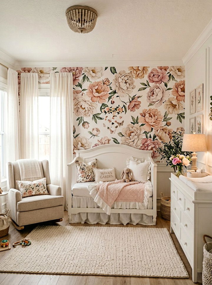 Floral nursery - 30 baby bedroom ideas