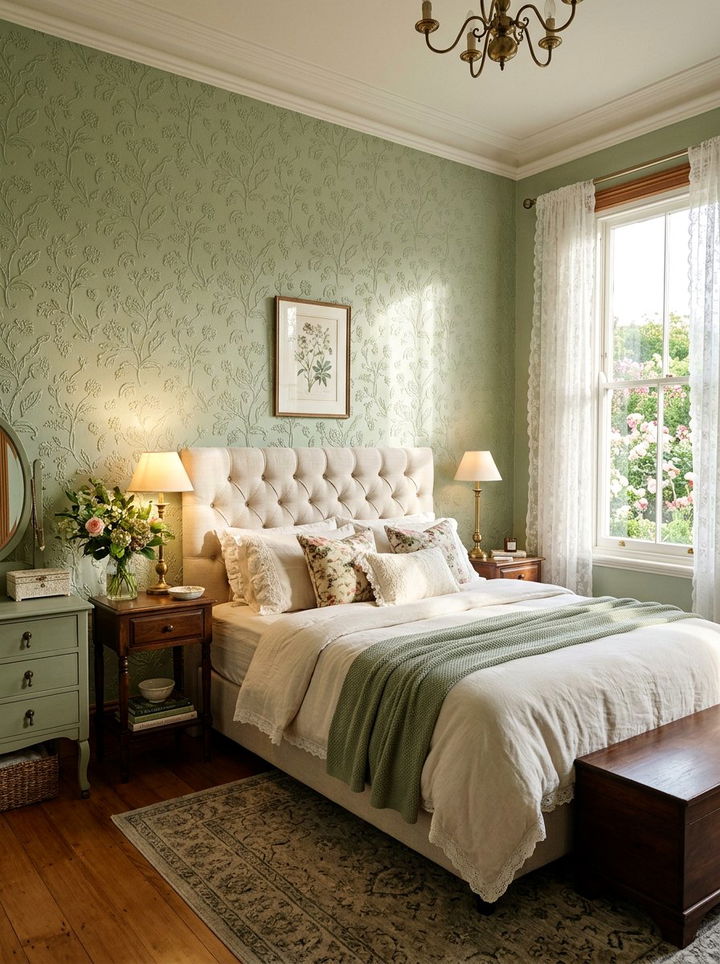 Floral wallpaper - 30 bedroom textured wallpapers