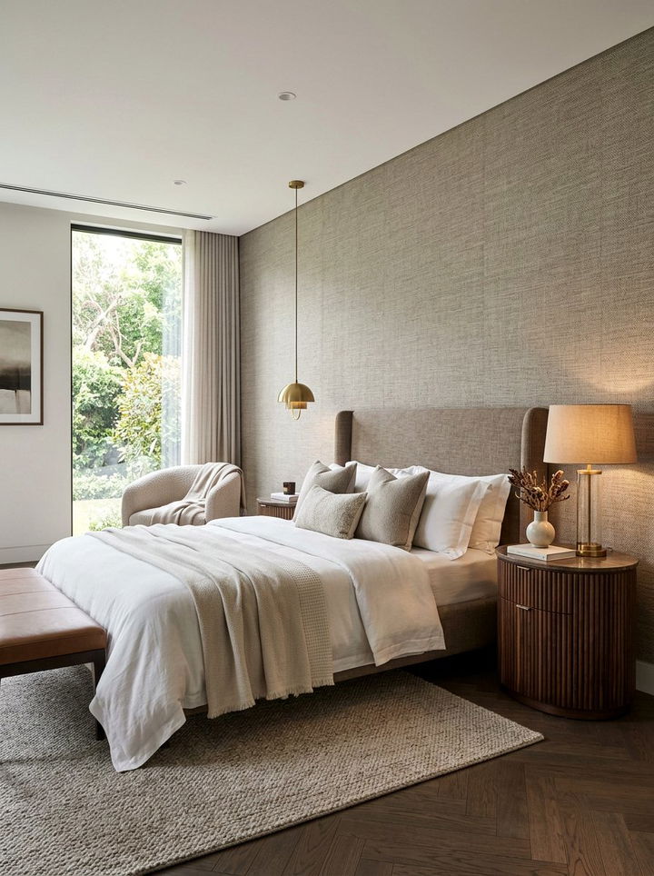 Fluted Round Nightstand - 30 bedroom round nightstands