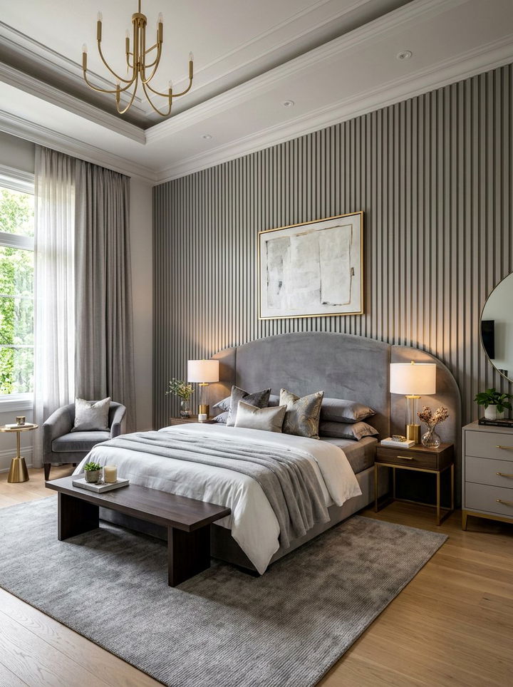 Fluted Wall Panels - 30 bedroom paneling ideas