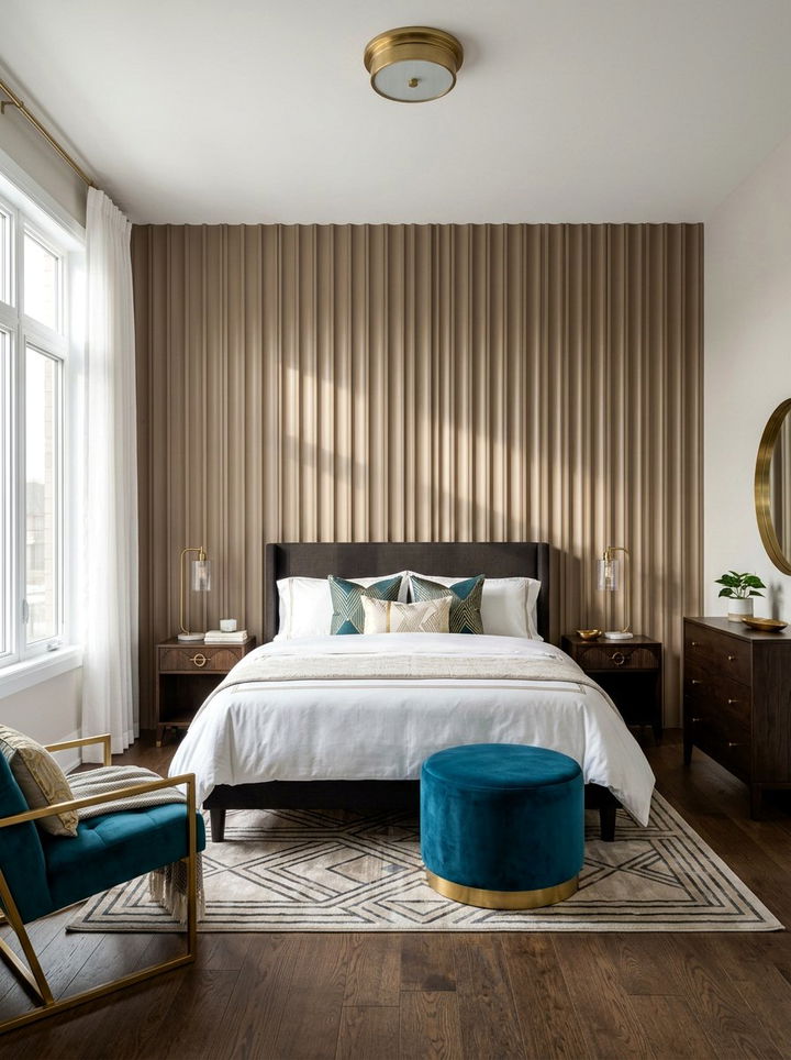 Fluted Wall Panels - 30 bedroom trim ideas