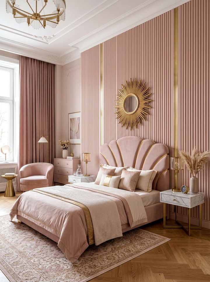 Fluted Wall Panels - 30 bedroom molding ideas