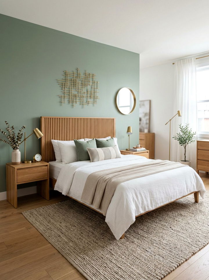 Fluted Wood Headboard - 30 bedroom headboards