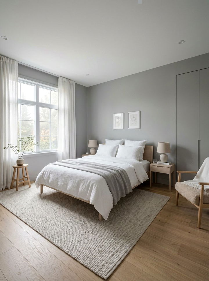 Fog Gray Bedroom - 30 muted tone bedroom ideas