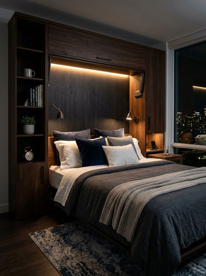 Fold Down Bed Lighting - 30 bedroom fold down bed ideas