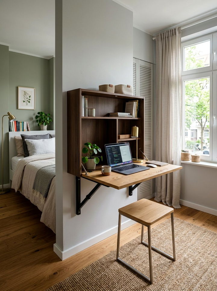 Fold Down Desk - 30 bedroom writing desks