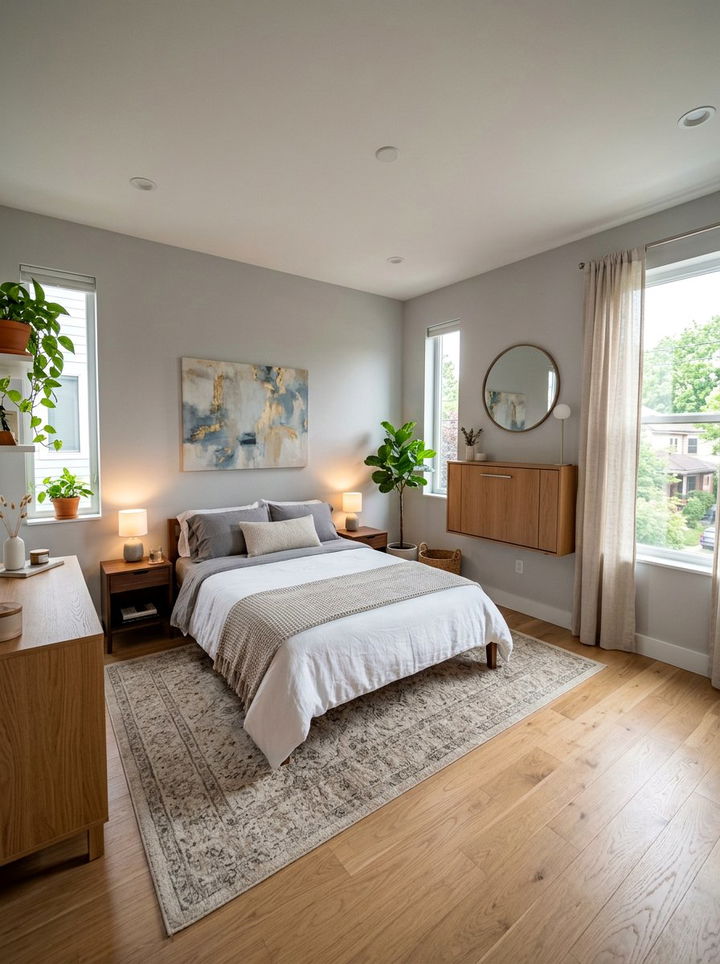 Fold Down Wall Desk - 30 bedroom hidden storage ideas