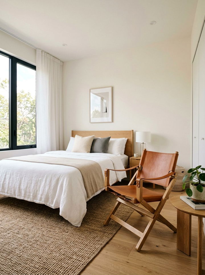 Foldable Chair - 30 bedroom seating arrangements ideas