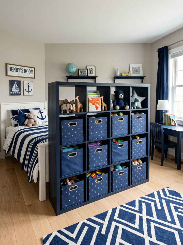 Foldable Fabric Bins - 30 bedroom organization hacks