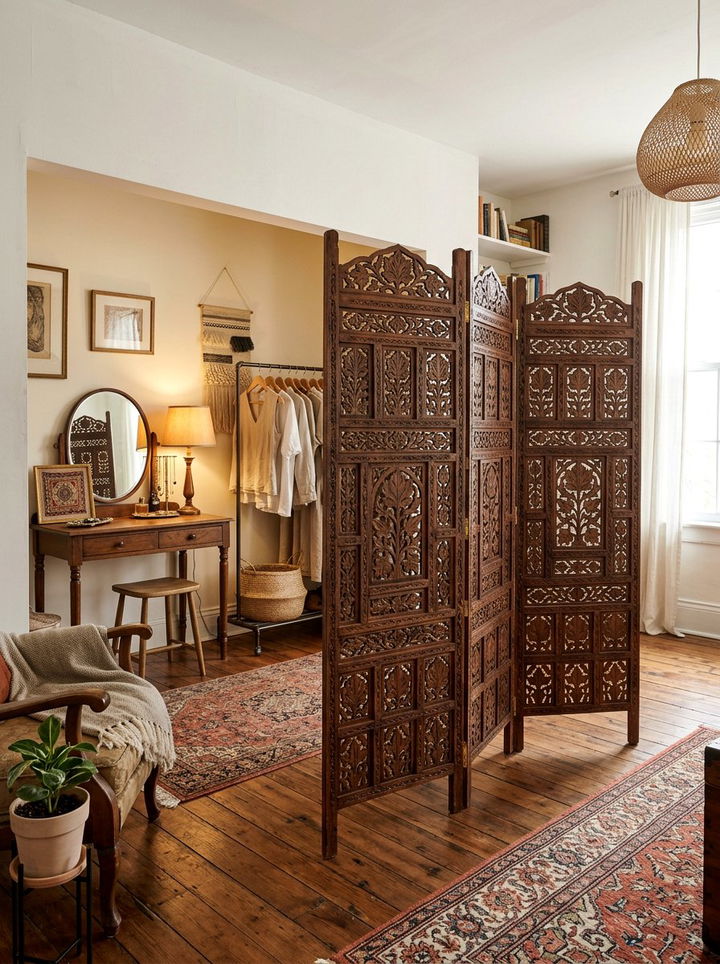 Folding Room Divider - 30 bedroom furniture ideas