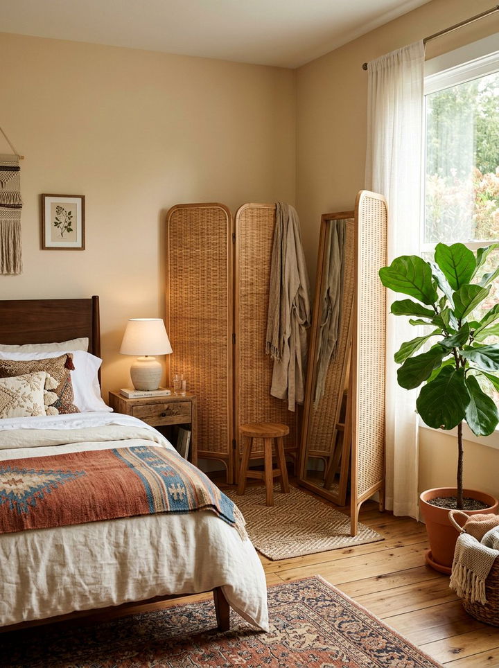 Folding Screen Bedroom Corner - 30 bedroom zoning ideas