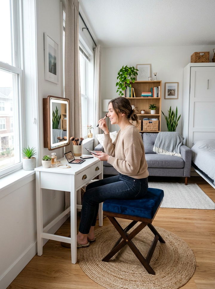 Folding Vanity Stool - 30 bedroom vanity stools