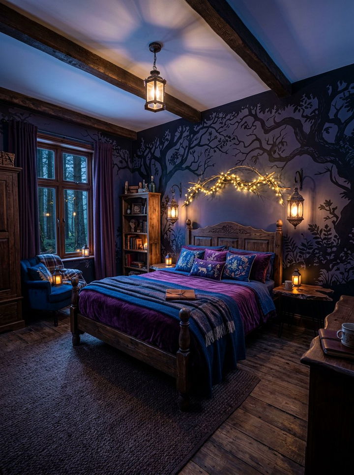 Forbidden Forest Bedroom - 30 Harry Potter bedroom ideas