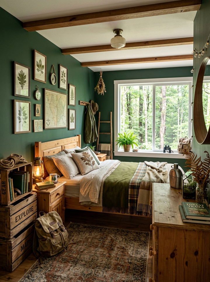Forest Explorer Room - 30 travel themed bedroom ideas