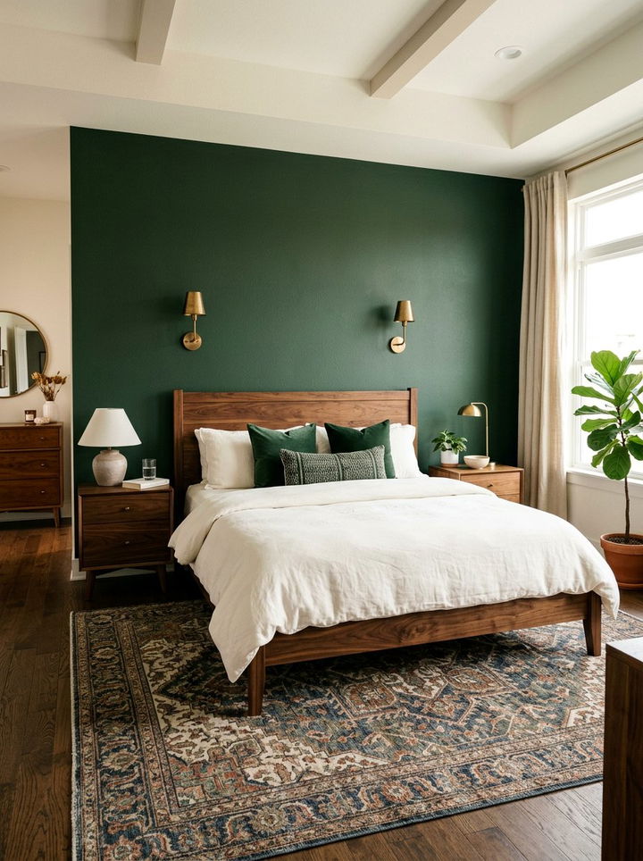 Forest Green And Walnut Bedroom - 30 unisex bedroom ideas