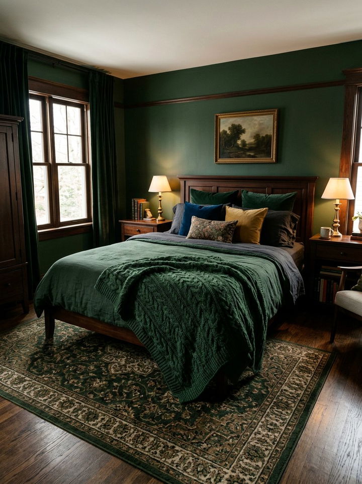 Forest Green Soft Knit Blanket - 30 bedroom knit blankets