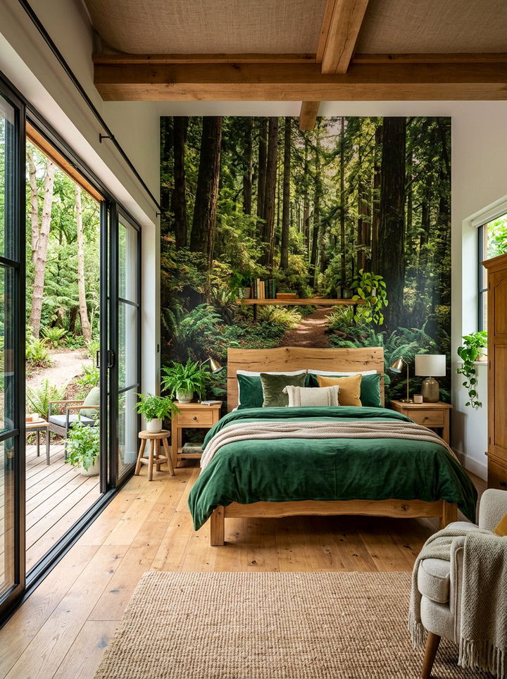 Forest Landscape Mural - 30 bedroom removable wallpapers