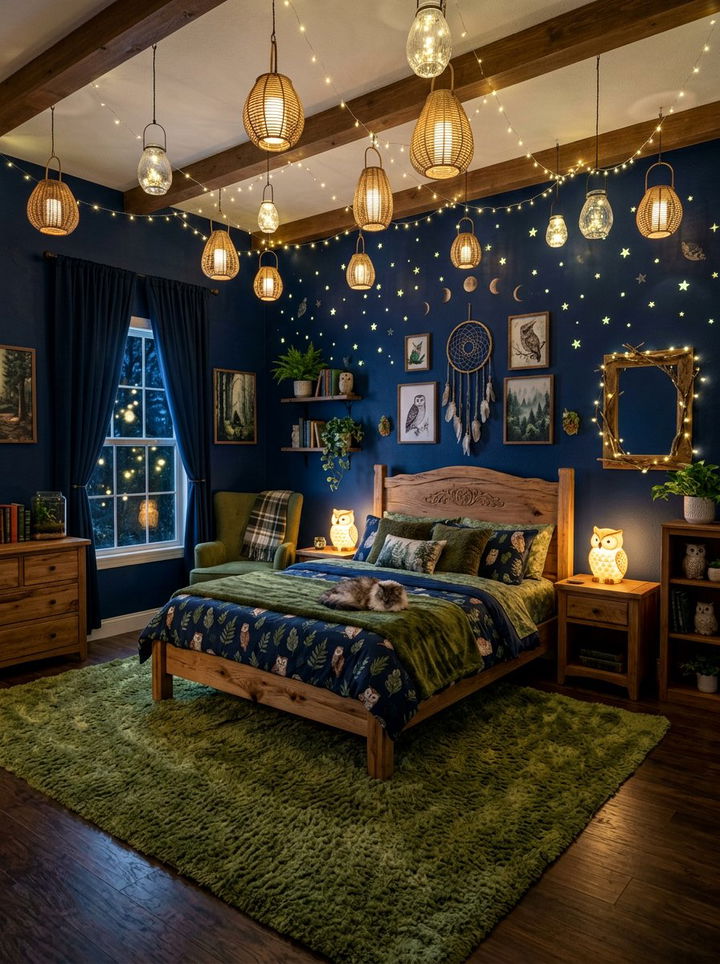 Forest Owl Bedroom - 30 animal themed bedroom ideas