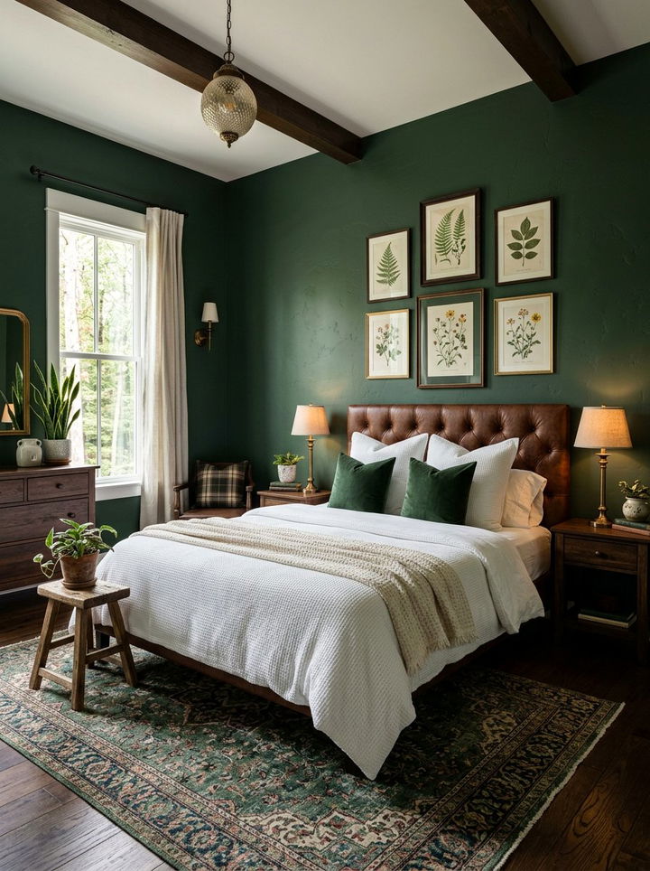 Forest green bedroom paint - 30 bedroom paint color ideas