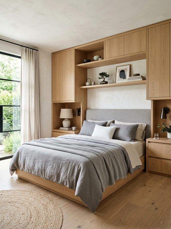 Framed Bed Built In Storage - 30 bedroom built-in ideas