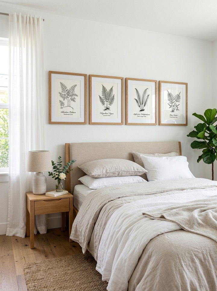 Framed Botanical Prints - 30 bedroom picture frames