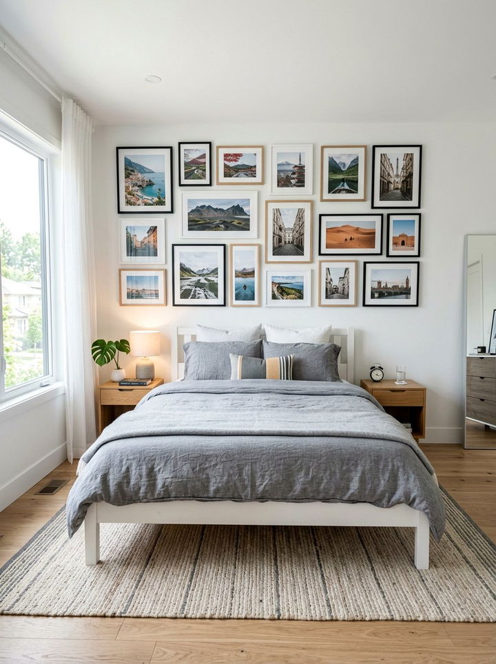 Framed Travel Photography - 30 travel themed bedroom ideas