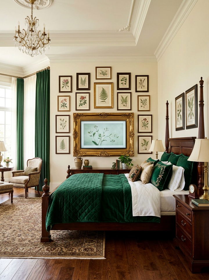 Framed tv wall - 30 bedroom tv ideas