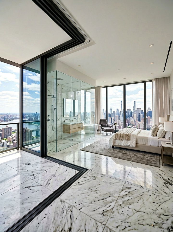 Frameless Glass Slider - 30 bedroom sliding doors