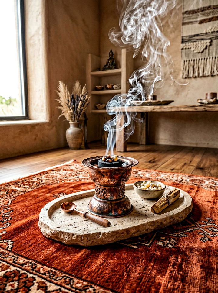 Frankincense Resin Burner - 30 bedroom aromatherapy ideas