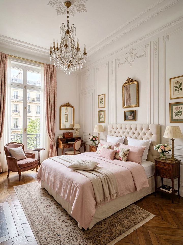 French Chic Hotel Room - 30 hotel bedroom ideas