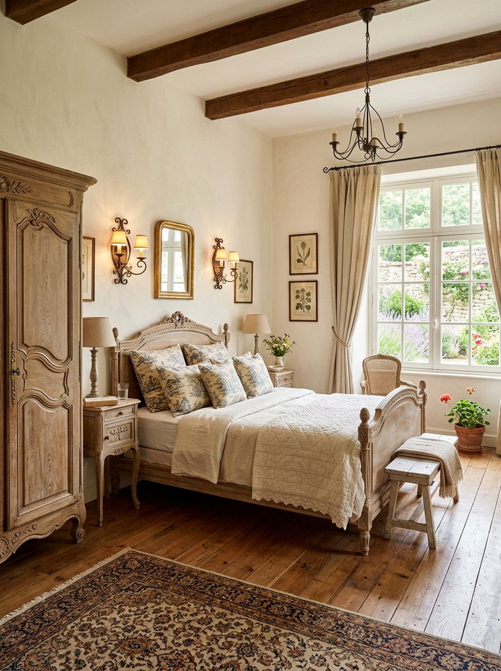 French Country Antique White Bedroom - 30 antique white bedroom ideas