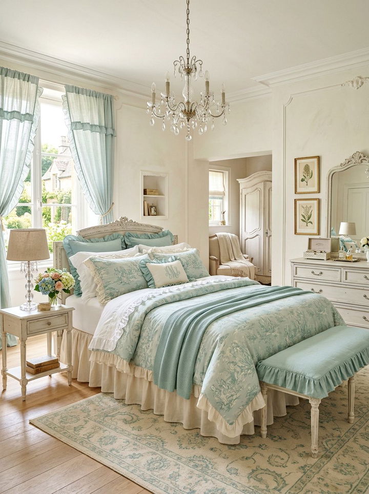 French Country Aqua Bedroom - 30 aqua bedroom ideas