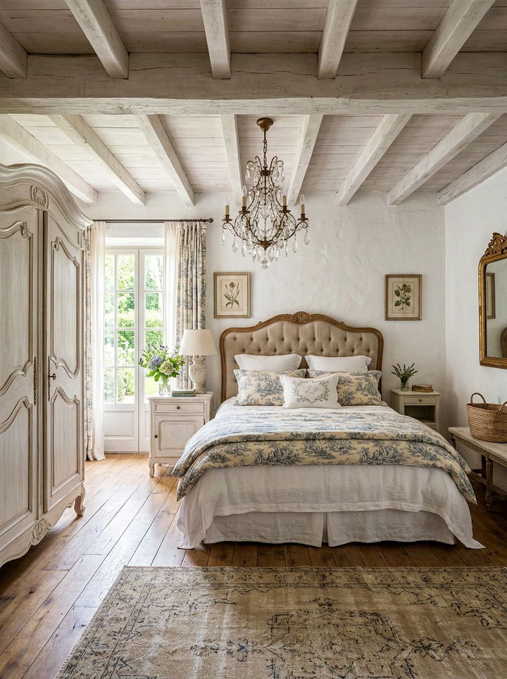 French Country Bedroom - 30 beige and white bedroom ideas