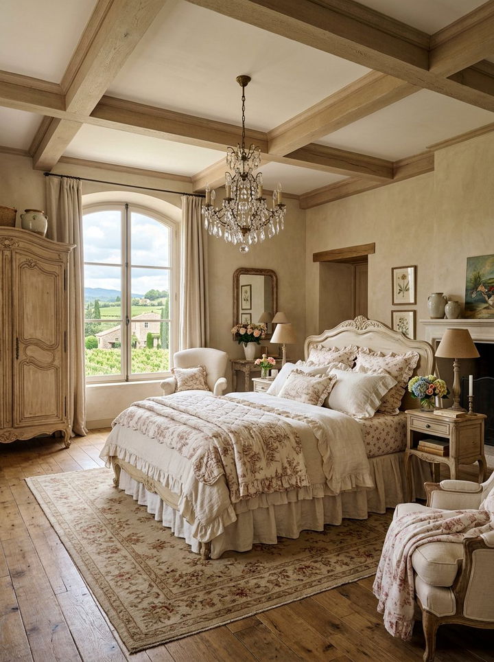 French Country Beige Bedroom - 30 beige bedroom ideas