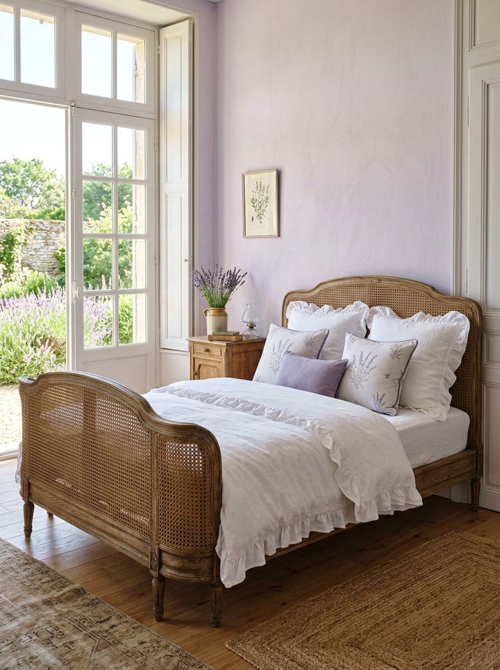 French Country Cane Daybed - 30 bedroom daybed ideas