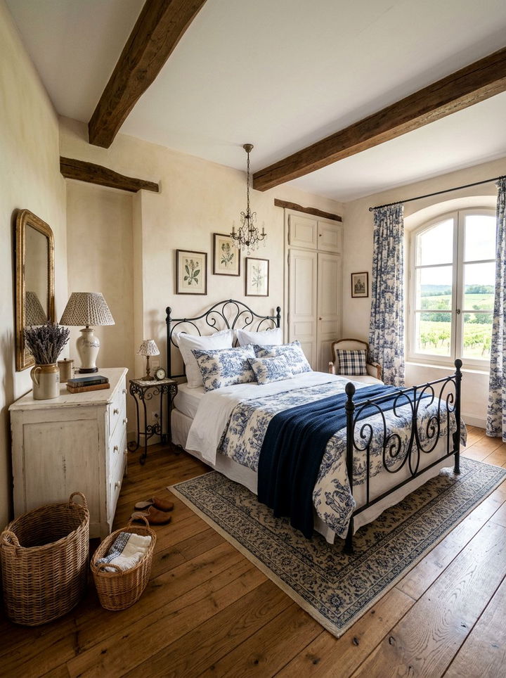 French Country Navy Bedroom - 30 navy blue bedroom ideas