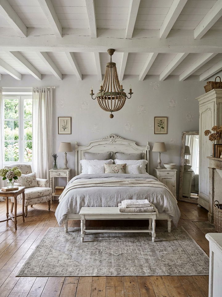 French Country Neutral Bedroom - 30 cool neutral bedroom ideas