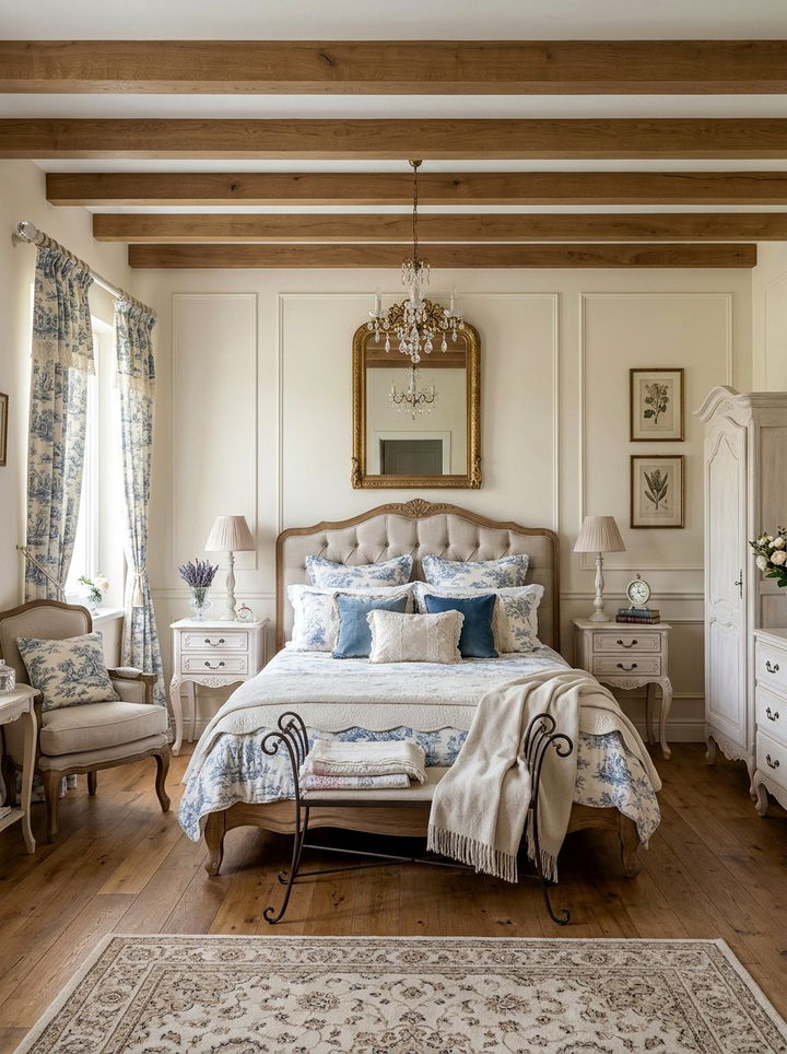 French Country Style - 30 country house bedroom ideas