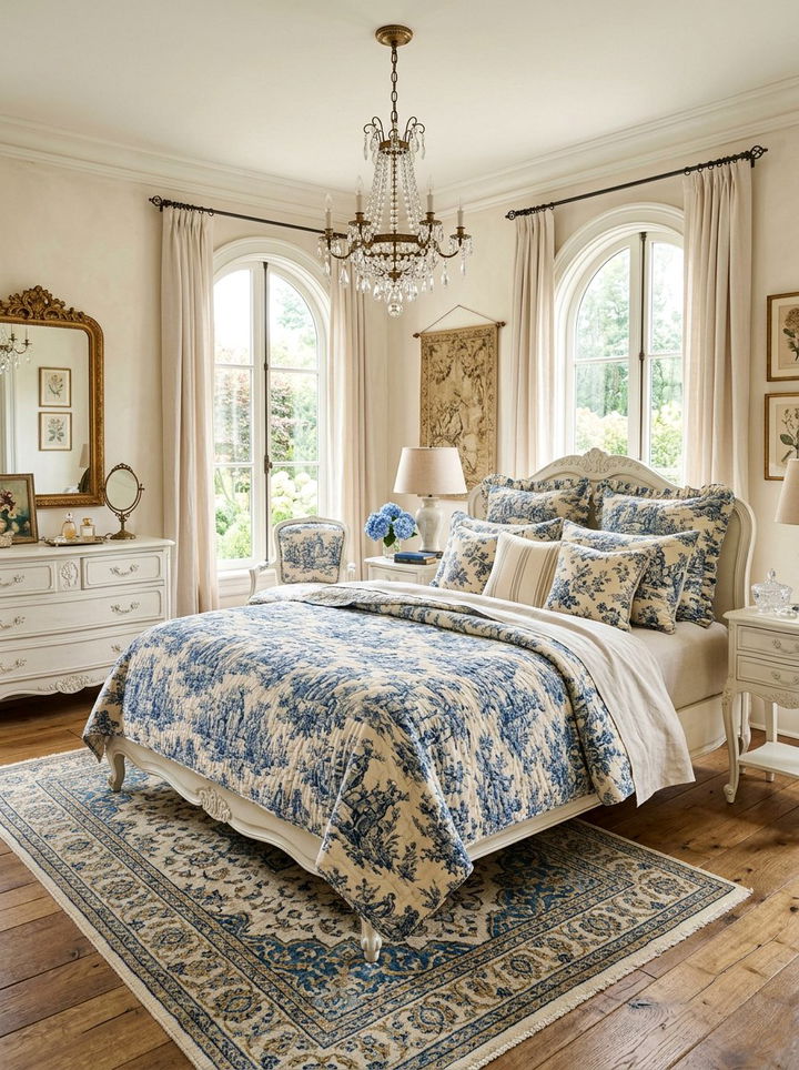 French Country Toile Set - 30 bedroom bedding sets