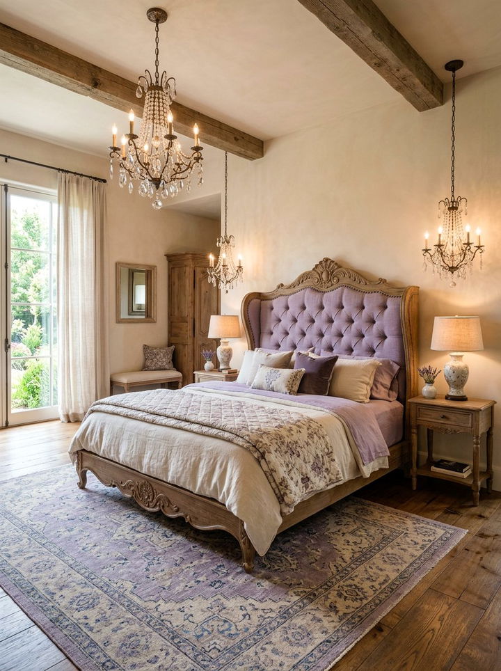 French Country Wingback Headboard - 30 bedroom wingback headboards