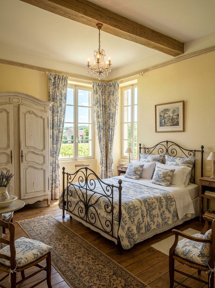 French Country Yellow Bedroom - 30 pale yellow bedroom ideas
