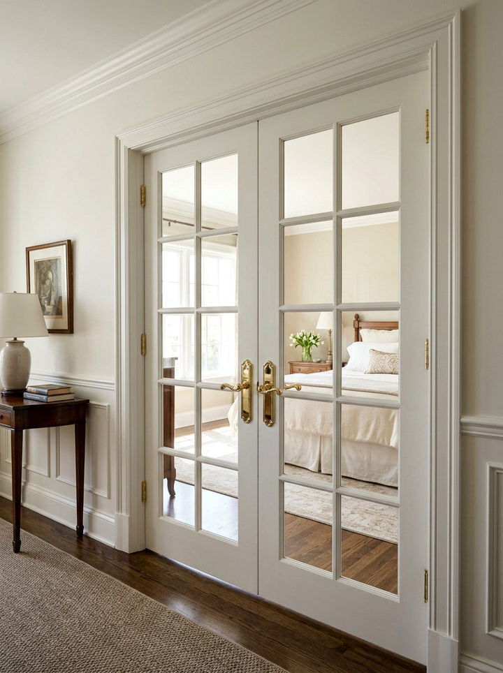 French Doors - 30 bedroom entryway ideas