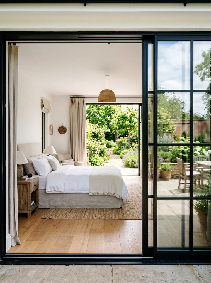 French Grid Sliding Door - 30 bedroom sliding doors