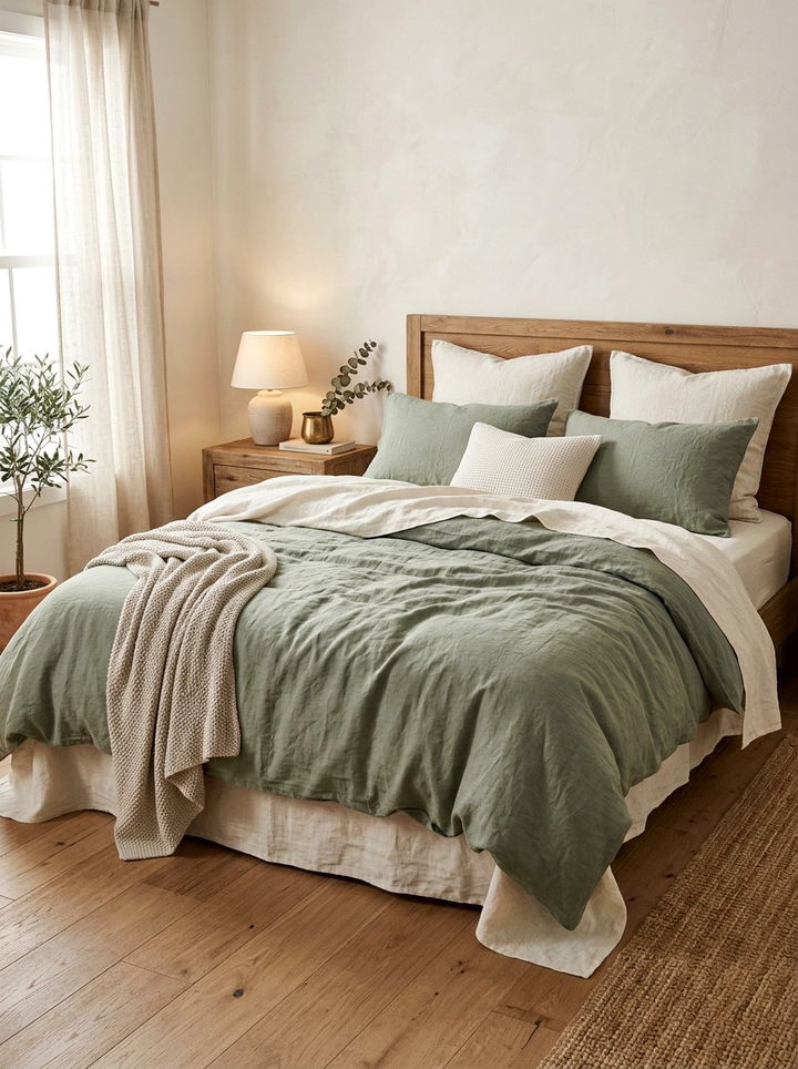 French Linen Bedding - 30 Parisian bedroom ideas