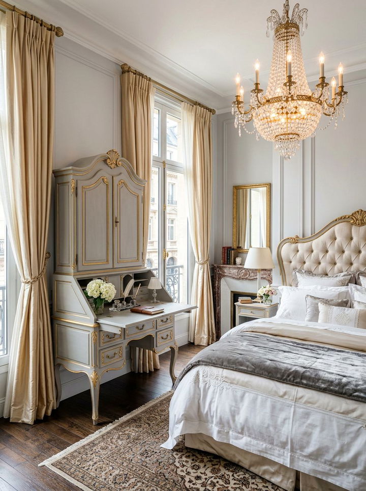 French Provincial Secretary Desk - 30 bedroom secretary desks